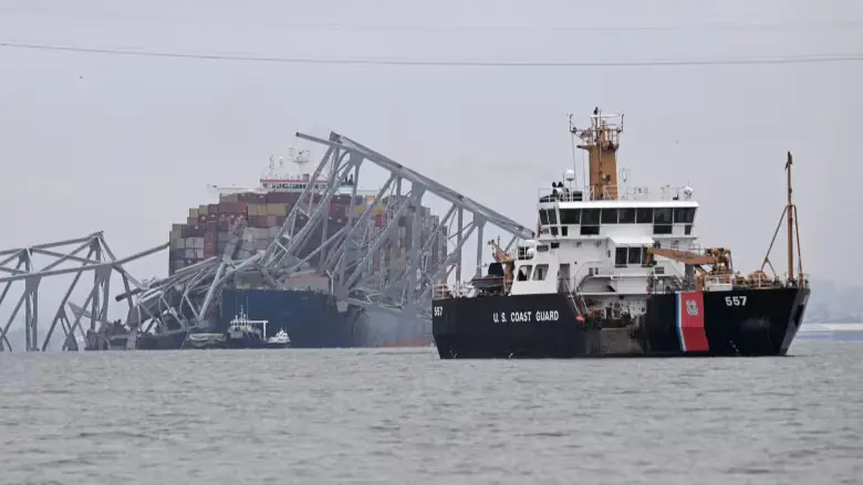 The biggest operational crane on the U.S. Eastern Seaboard towered over Baltimore's port on Friday, ready to begin clearing the wreckage of the Francis Scott Key Bridge days after a cargo ship crashed into it.