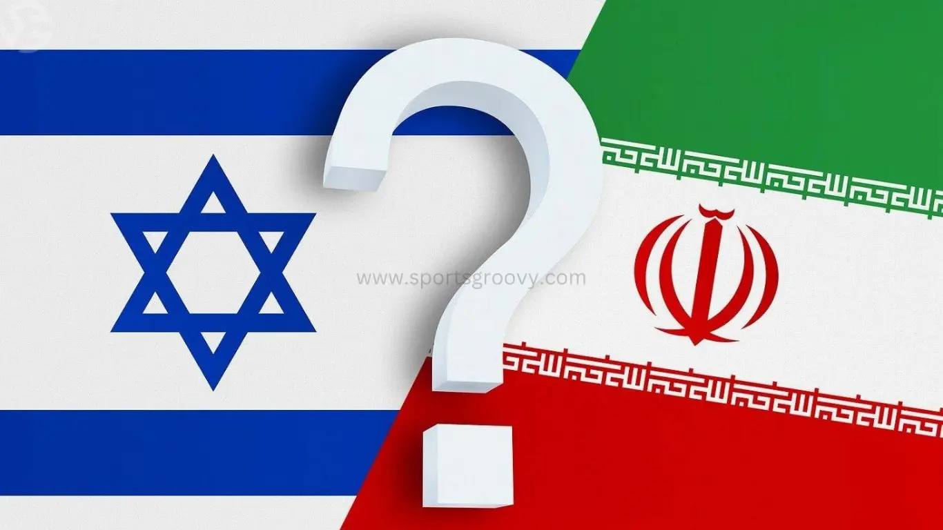 Iran and Israel Flags.