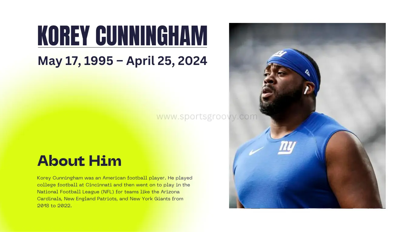 Korey Cunningham former NFL lineman dead at age of 28.