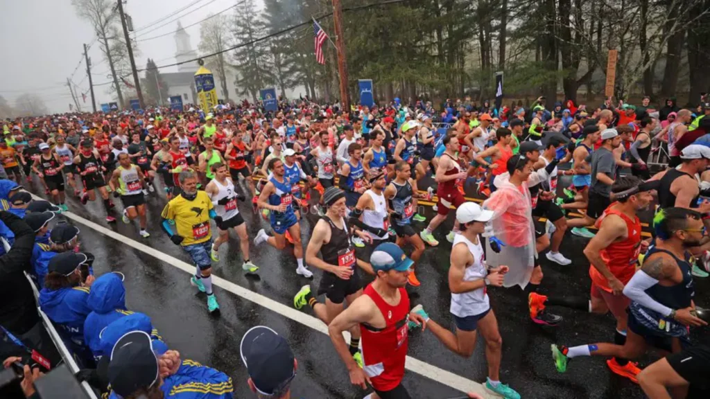 Boston Marathon race.