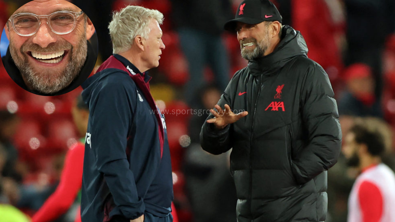 Liverpool manager Jurgen Klopp and West Ham United manager David Moyes.