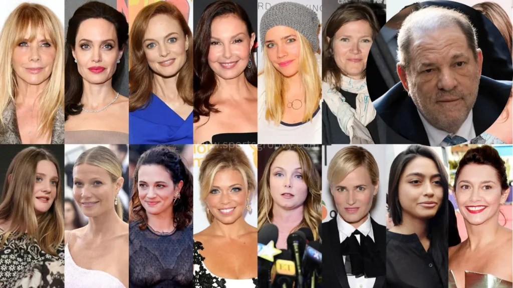 These are all those women who who testified at Weinstein's sexual assault.