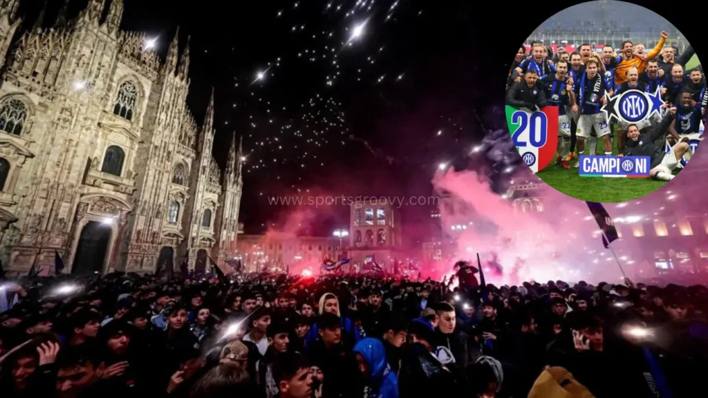Inter Scudetto celebration as schedule in the city.