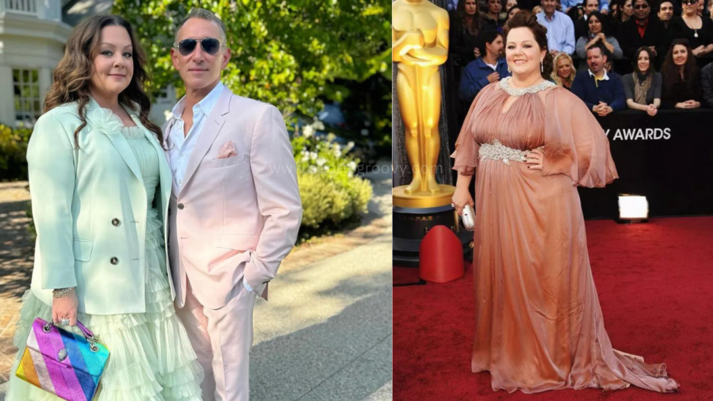 Melissa McCarthy has tow face it his picture before and after her fatty body.