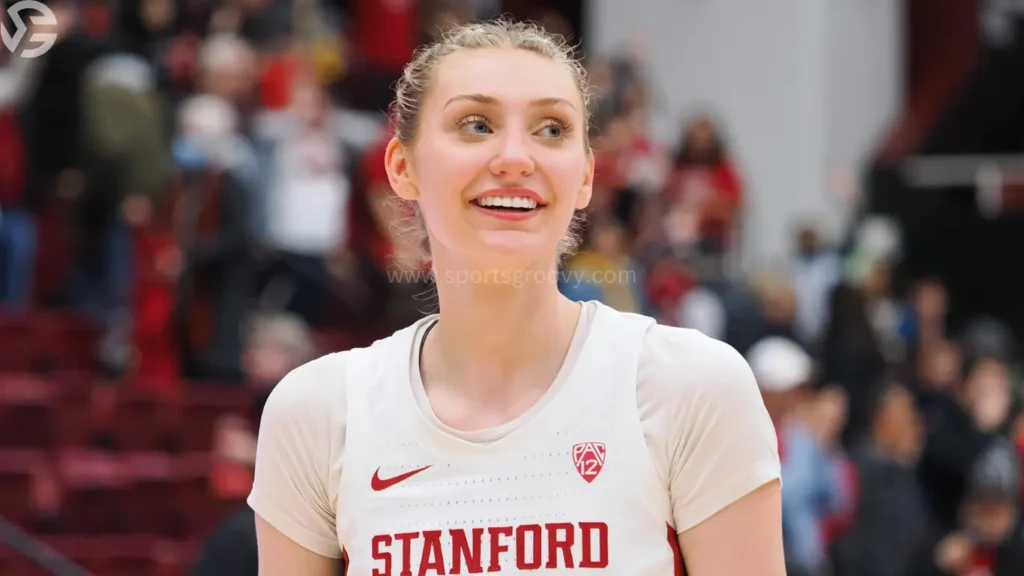 Stanford forward Cameron Brink against Norfolk State during the first-round college basketball game in the women's NCAA Tournament in Stanford, Calif., March 22, 2024.