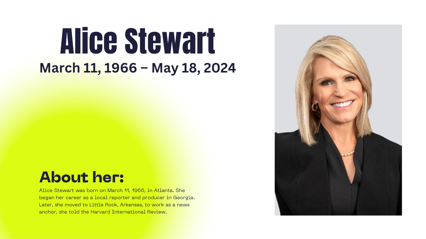 Alice Stewart died.