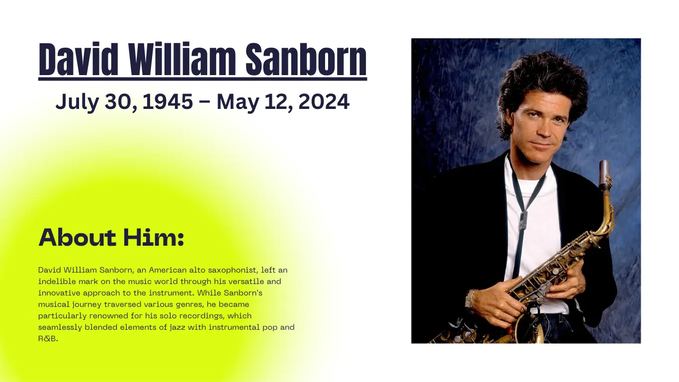 David William Sanborn died.