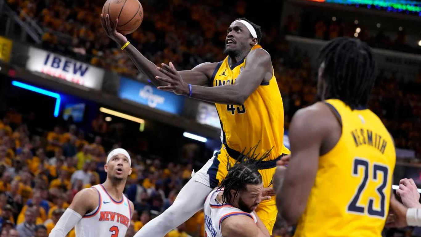 That was just an in-the-moment type of thing," Andrew Nembhard said of the late 31-foot heave that lifted the Pacers to a 111-106 Game 3 win.