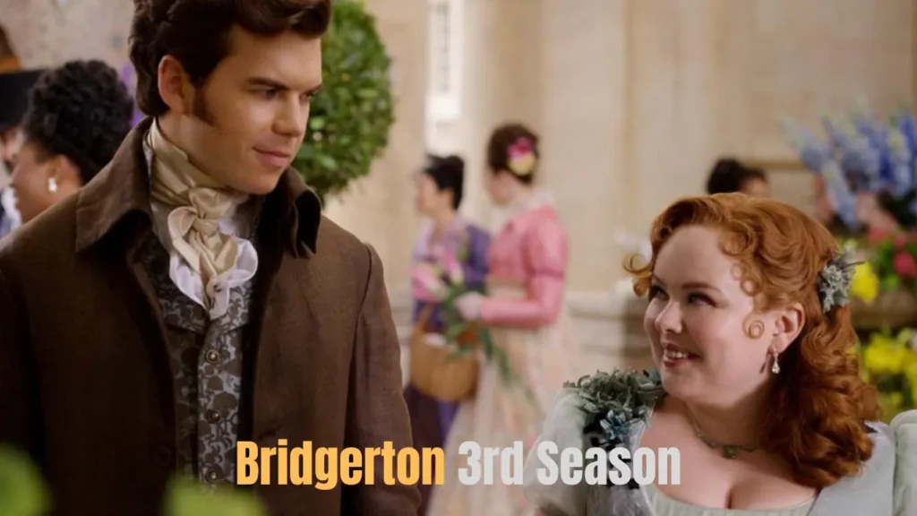 Nicola Coughlan and Luke Newton in Bridgerton Season 3