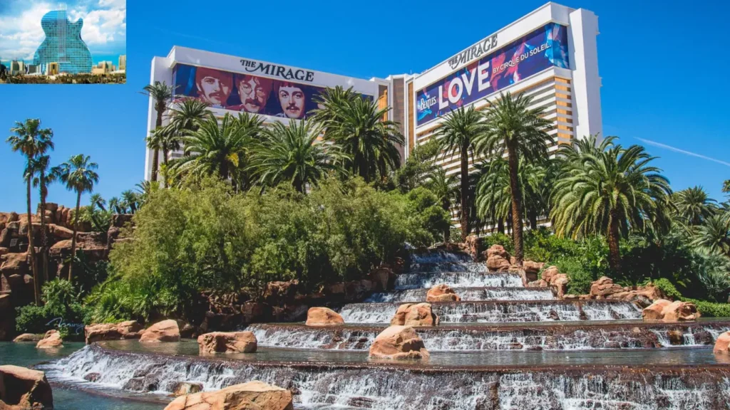 The iconic Las Vegas Mirage restaurant building.