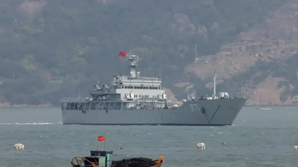 Chinese military ship.