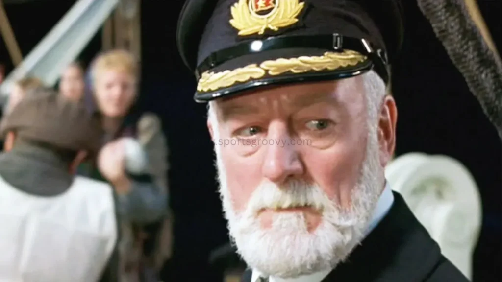 Bernard Hill as a Captain in Titanic.