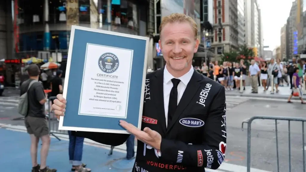 Morgan Spurlock with Geniuses record 