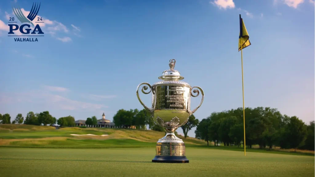 2024 PGA Championship trophy.