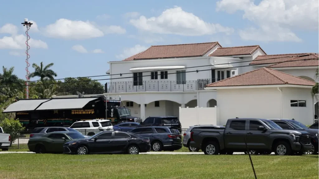 Ariel view of Sean Kingston house.