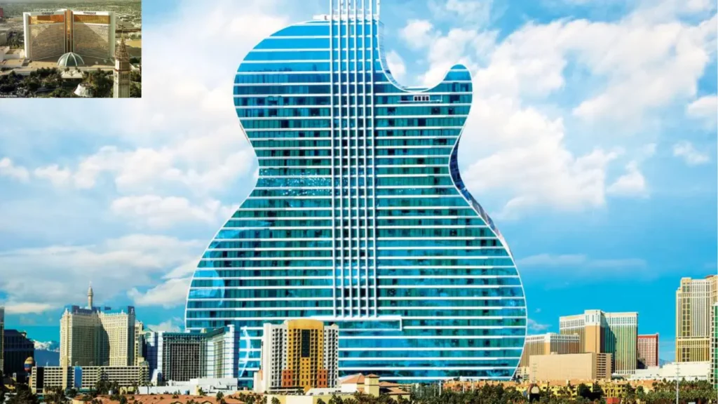 Guitar building which will be new building of The Mirage.