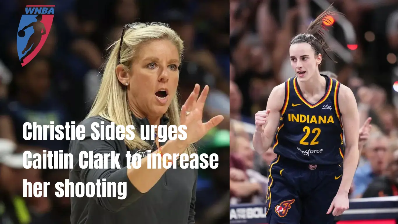 Christie Sides urges Caitlin Clark to increase her shooting.