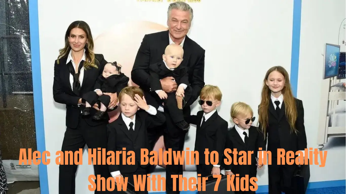 Alec and Hilaria Baldwin with their kids.