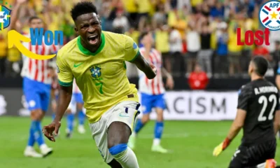 Vinicius Jr Scores Twice as Brazil Beat Paraguay Copa America 2024