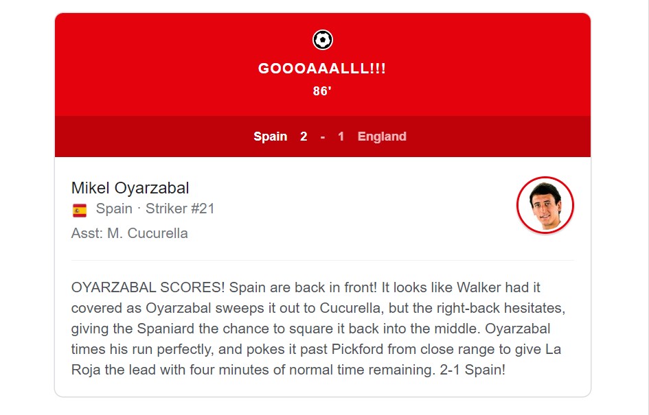 Mikel Oyerzabal score  