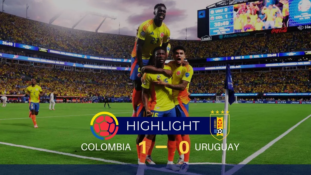 Colombia vs Uruguay 1-0 Lerma's Header Sends Los Cafeteros to Copa América Final!