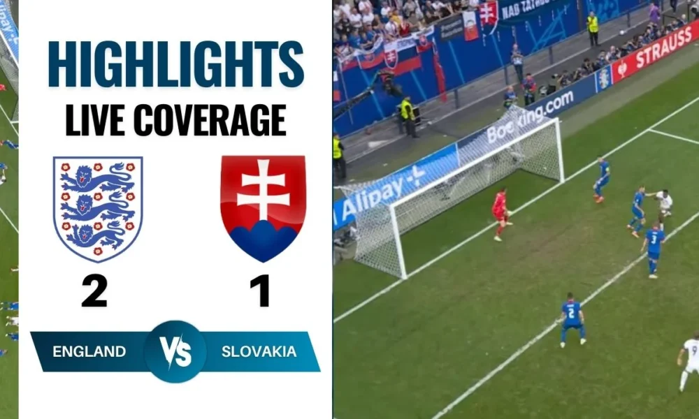 England vs Slovakia live coverage highlights England wins 2-1