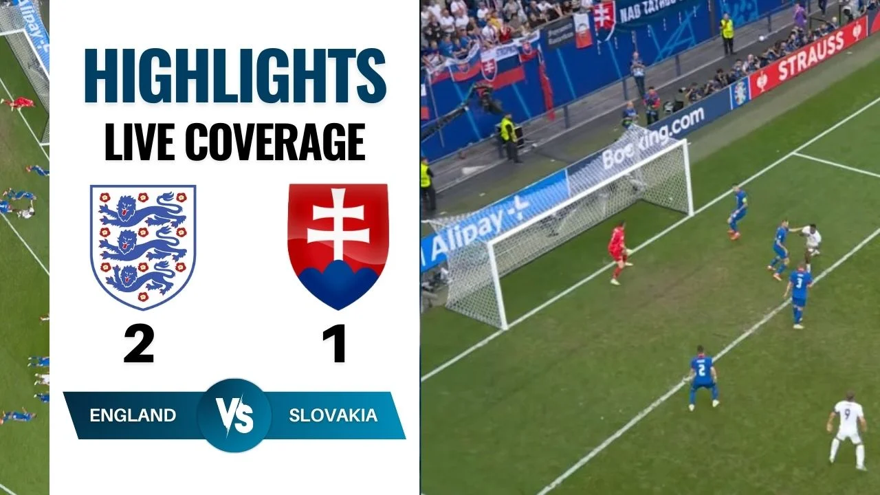 England vs Slovakia live coverage highlights England wins 2-1