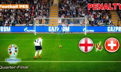 England vs Switzerland 5-3 Full Penalty Shootout Euro 2024