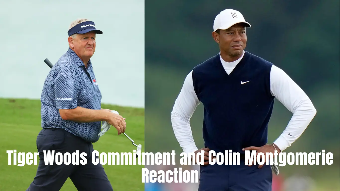 Tiger Woods and Colin Montgomerie