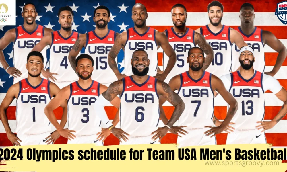 2024 Olympics schedule for Team USA Men's Basketball