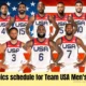 2024 Olympics schedule for Team USA Men's Basketball