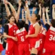 Chinese girls basketball team secures their win at ISF.