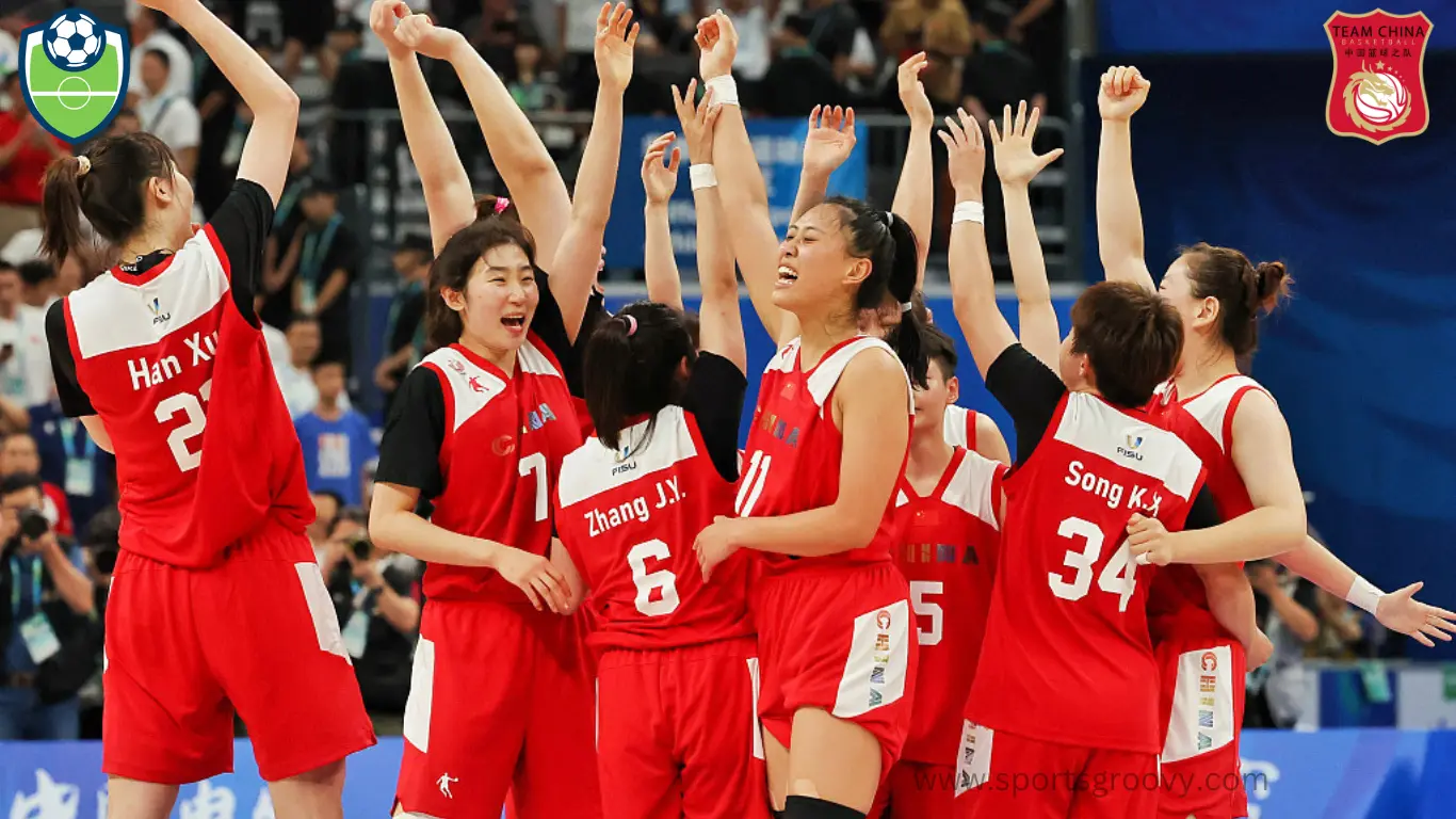 Chinese girls basketball team secures their win at ISF.