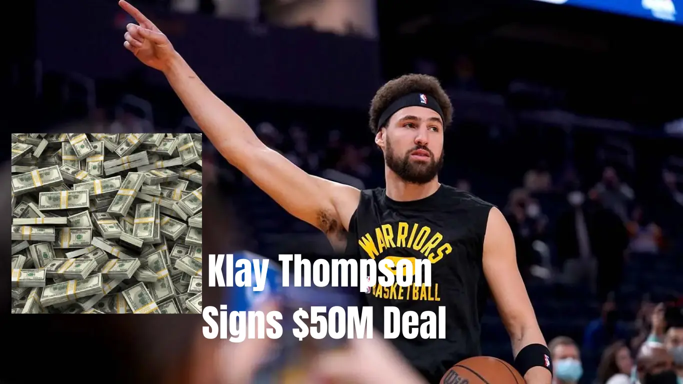 Klay Thompson has signed a three-year, $50 million contract