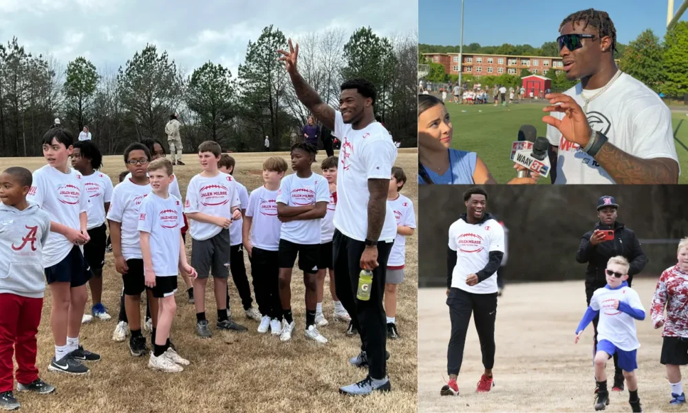 Jalen Milroe at Huntsville football camp