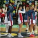 Basketball game stopped as fan rushes the court