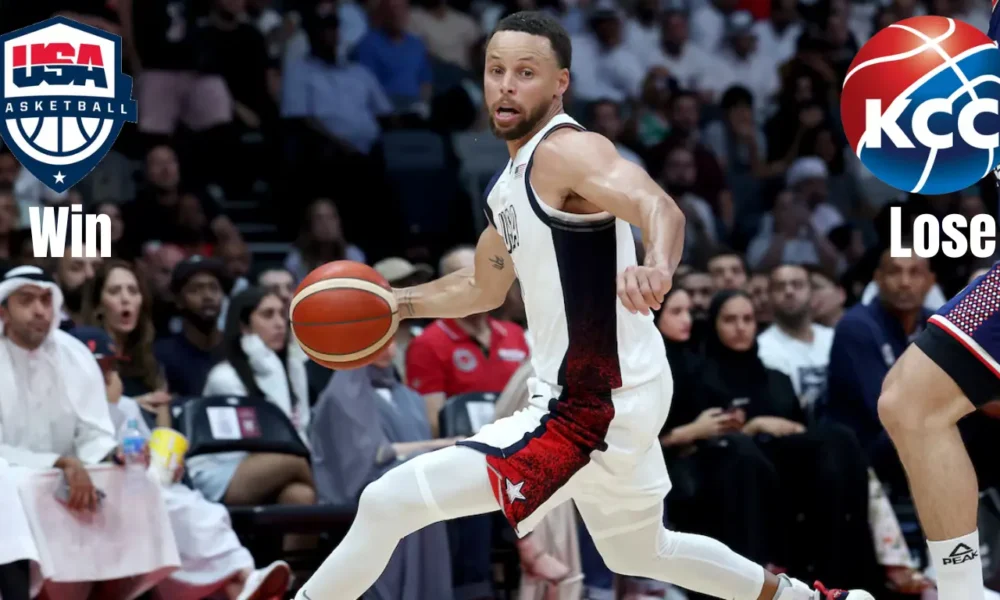 USA's Stephen Curry win over Serbia