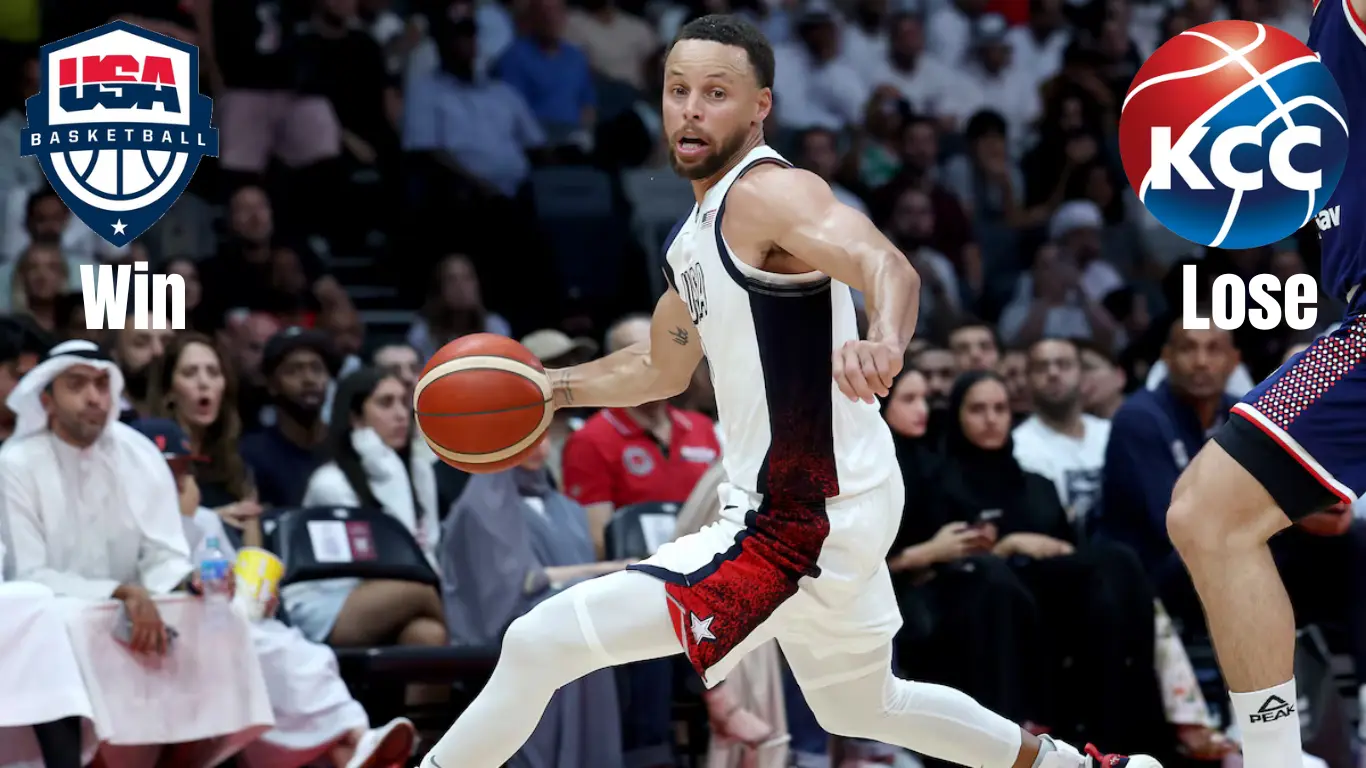 USA's Stephen Curry win over Serbia