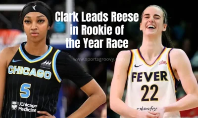 Caitlin Clark is leading Angel Reese in the Rookie of the Year race