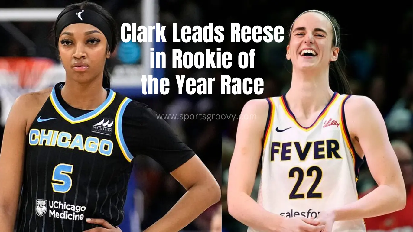 Caitlin Clark is leading Angel Reese in the Rookie of the Year race