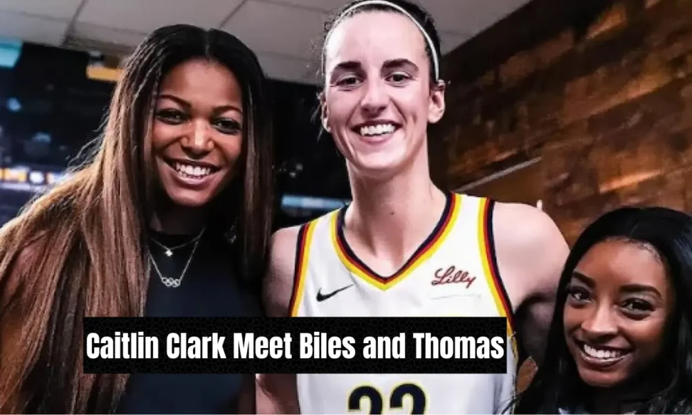 Caitlin clark meet biles and thomus