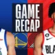 Golden State Warriors vs. Portland Trail Blazers