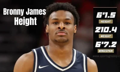 bronny james height