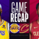 lakers vs cleveland cavaliers match player stats