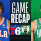 boston celtics vs philadelphia 76ers match player stats