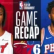 miami heat vs 76ers match player stats