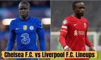 Chelsea F.C. vs Liverpool F.C. lineups