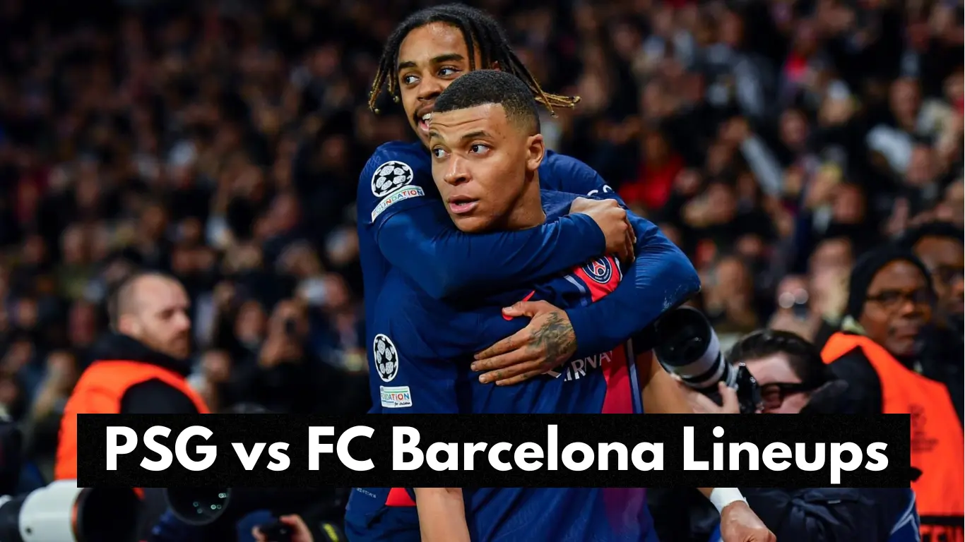 psg vs fc barcelona lineups