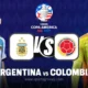 argentina national football team vs colombia national football team lineups