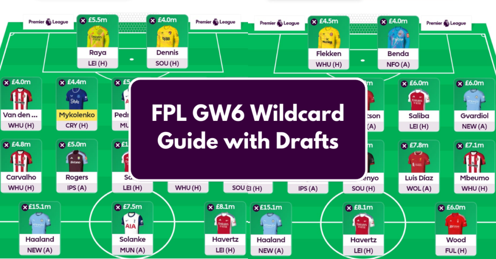 FPL Game week 6 Wildcard Guide